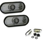 2 REPETITEUR CLIGNOTANT NOIR TRANSLUCIDE POUR SEAT IBIZA LEON 1 TOLEDO CORDOBA + 2 AMPOULE