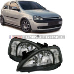2 FEUX PHARE AVANT OPEL CORSA C DE 10/2000 A 06/2006