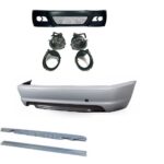 KIT CARROSSERIE M PARE CHOC AVANT ARRIERE BAS DE CAISSE BMW SERIE 3 E46 COUPE PHASE 1 ET 2