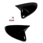 2 COUVRE COQUE RETROVISEUR NOIR BRILLANT LOOK M4 POUR VW GOLF 7 A PARTIR DE 08/2012