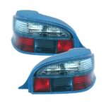 2 FEUX ARRIERE BLEU CLAIR ET ROUGE POUR CITROEN SAXO DE 1996 A 2004