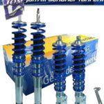 KIT AMMORTISSEURS + SUSPENSION FILETES AVANT ET ARRIERE POUR VW GOLF 2