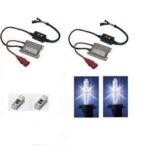 H4 BI XENON - KIT CONVERSION XENON SLIM ULTRA FIN + 2 VEILLEUSES A 4 LED SMD