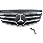 CALANDRE CHROME ET NOIR MERCEDES CLASSE E W211 PHASE 2 DE 05/2006 A 2009
