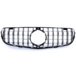 Calandre look AMG GT chrome et noir pour Mercedes GLC X253 et C253 phase 1 de 06/2015 à 03/2019 + LOGO – Image 3
