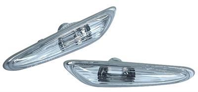 2 CLIGNOTANT REPETITEUR CHROME POUR BMW SERIE 5 E60 DE 2003 A 2011