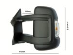 Rétroviseur électrique gauche conducteur bras long PEUGEOT BOXER CITROEN JUMPER FIAT DUCATO