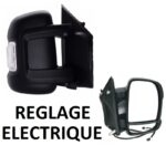 Rétroviseur électrique droit passager bras court PEUGEOT BOXER CITROEN JUMPER FIAT DUCATO 2006 à 2024