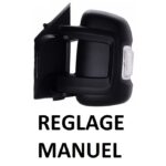 RETROVISEUR GAUCHE CONDUCTEUR BRAS COURT PEUGEOT BOXER / CITROEN JUMPER / FIAT DUCATO