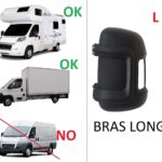COQUE RETROVISEUR GAUCHE CONDUCTEUR BRAS LONG PEUGEOT BOXER / CITROEN JUMPER / FIAT DUCATO