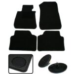 4 tapis de sol velours spécifique BMW série 3 E90 E91 berline et touring de 2005 à 2012