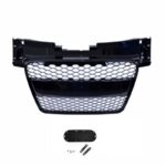 CALANDRE NID D'ABEILLE NOIR BRILLANT POUR AUDI TT 8J DE 2006 A 2014