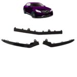 spoiler lame inférieur de pare-chocs noir pour Mercedes classe E w212 pack AMG phase 2 de 02/2013 à 12/2015
