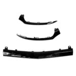 spoiler lame inférieur de pare-chocs noir brillant pour Mercedes classe C w205 c205 pack AMG phase 1 de 2014 à 02/2018 – Image 5