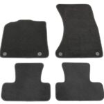 4 tapis de sol velours premium sur mesure pour AUDI Q5 SQ5 8R de 2008 à 2016