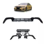 Diffuseur arrière noir brillant et carbone look pour BMW série 3 G20 G21 phase 1 pack M