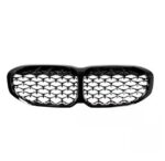 2 calandre diamant noir brillant pour BMW série 1 F40 à partir de 09/2019 – Image 2