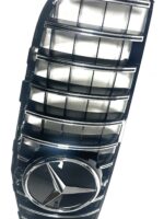 Calandre look AMG GT chrome et noir pour Mercedes GLC X253 et C253 phase 1 de 06/2015 à 03/2019 + LOGO – Image 6