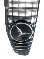 Calandre look AMG GT chrome et noir pour Mercedes GLC X253 et C253 phase 1 de 06/2015 à 03/2019 + LOGO – Image 8
