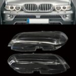 2 vitre de feux phare avant pour BMW X5 E53 phase 2 de 01/2004 à 2006