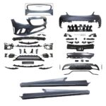 Pare-chocs avant arriere et bas de caisse pack AMG pour mercedes classe c w205 berline – Image 6
