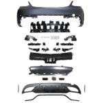 Pare-chocs avant arriere et bas de caisse pack AMG pour mercedes classe c w205 berline – Image 4