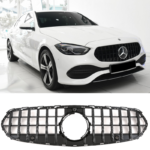 Calandre look AMG GT 63 noir brillant pour Mercedes classe C W206 de 04/2021 à 2026 sans pack AMG
