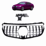 Calandre look AMG GT noir pour Mercedes classe E coupé C207 W207 phase 2 de 05/2013 à 05/2017