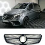 Calandre diamant pour Mercedes classe V w447 phase 2 pack AMG de 04/2019 à 2024